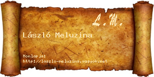 László Meluzina névjegykártya